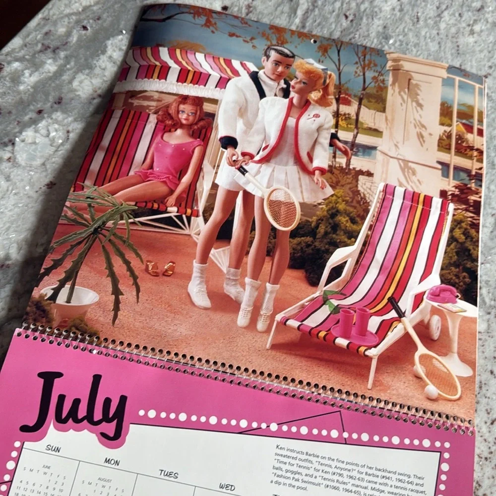 Vintage Hallmark 1995 Barbie Calendar